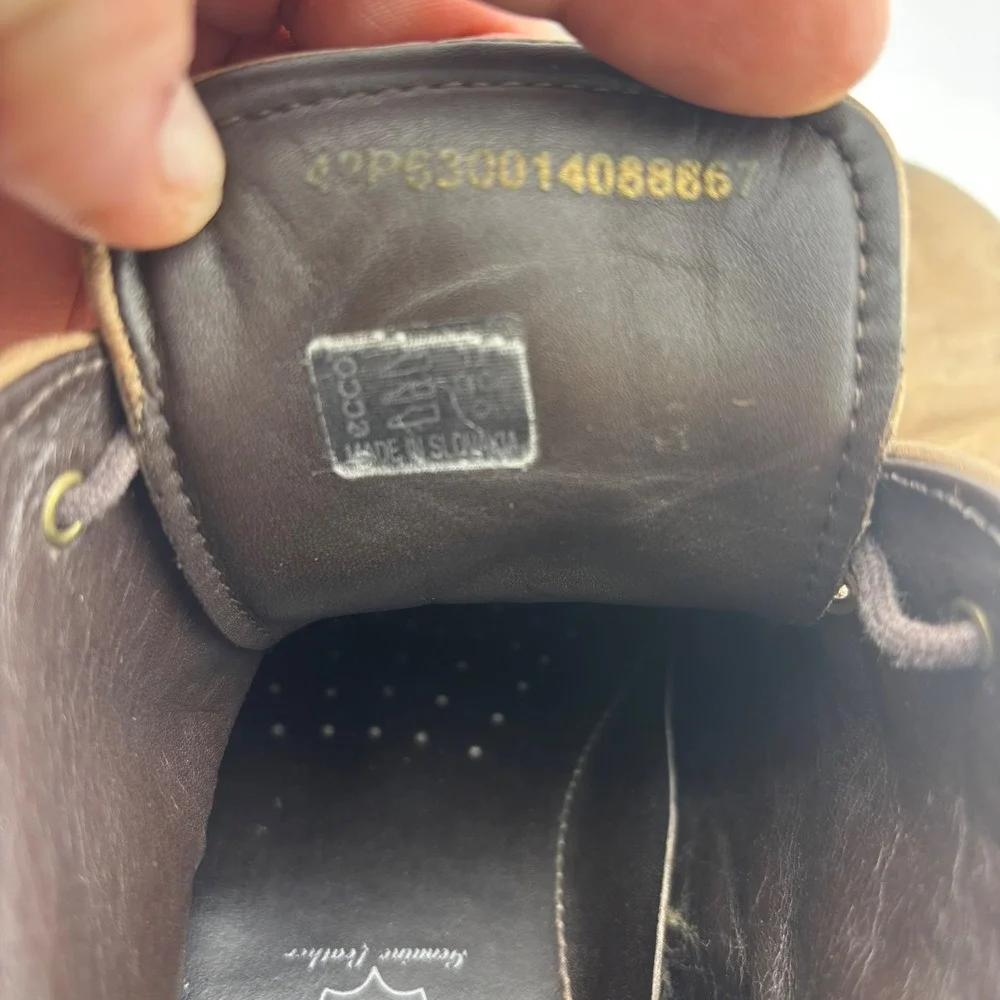 ECCO Chukka Boots‎ 42 Tan Good Leather Lace Up Casual (1922)